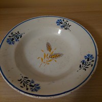 Antique Bélpatfalv hard ceramic plate from the period 1943-1940