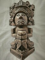 Kő Maya szobor 21cm magas