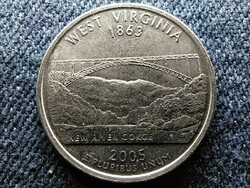 USA 50 State Quarters Nyugat-Virginia 1/4 Dollár 2005 D (id55859)