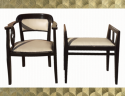 Dekoratív páros: szecessziós szék és szófa