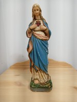 32 cm . Antik Szűz Mária szobor.