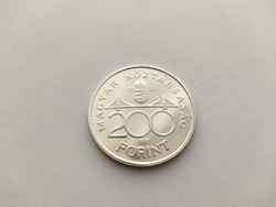 Ezüst 200 forint 1992. Tükrös.