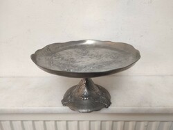 Antique art nouveau pewter serving kitchen tool cake plate Jugendstil 541 5980