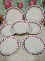 Gabriella mintás alföldi porcelán tányérok
