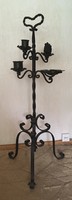 Wrought iron candle holder, smoking stand