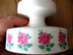 Art deco, retro rózsás jelzett váza