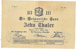 Német államok /Weimar/ 10 Thaller 1854 REPLICA