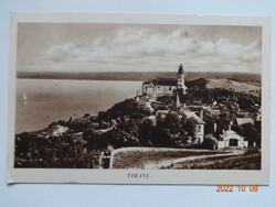 Régi képeslap: TIHANY - 1943