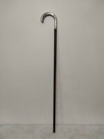 Antique walking stick with silver handle cane movie theater costume prop 545 5984
