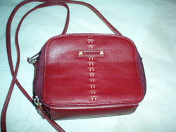 Vintage small genuine leather shoulder bag