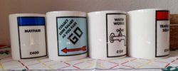 Monopoly porcelain mug (hasbro 2006) 4 pcs