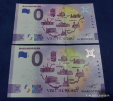 0 euro VISIT HUNGARY (alacsony sorszámú pár)