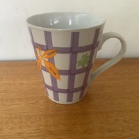 Purple checkered mug