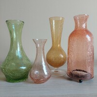 Fátyolüveg vázák, mécsestartó