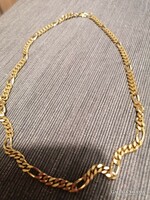 New Monet Marked Gold Plated Stainless Steel Men's Necklace (t)