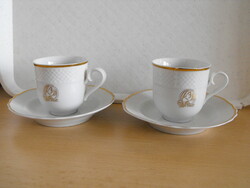 Raven House porcelain, two sets, labeled douwe egberts - flawless