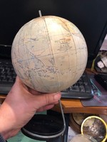 Globe, 1974, in Bulgarian, with a diameter of 18 cm.