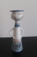 Aquincum aquazur figurális porcelán gyertyatartó eladó