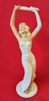 Német porcelán táncosnő szobrocska eladó