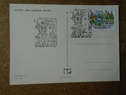 D190958 kmetty commemorative exhibition - Szentendre 1976 commemorative stamp 100 years old postcard