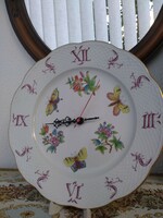 Wall clock with Victoria pattern from Herend