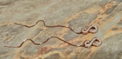 Rosearany rosegold marked silver earrings
