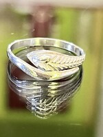 Kecses, ezüst, vésett gyűrű