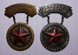 Sztálin Vasmű Emlékérem-pár 3 típusa