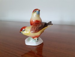 Régi Bodrogkeresztúri kerámia madár pár figura