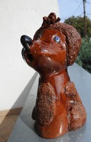 Vintage Soviet ceramic applied art figure - dog