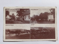 Old postcard 1938 nógrádkövesd street picture photo postcard