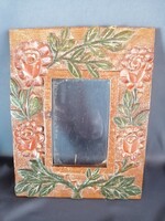Art Nouveau carved picture frame in good condition. Negotiable!