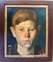 Iván Komoróczy (1869-1935) - portrait of a boy