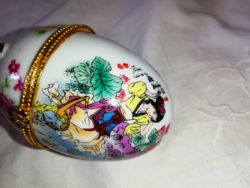 Jewelry holder porcelain egg egg
