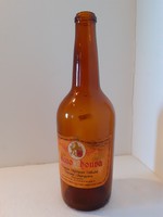 Retro labeled cocoa liqueur bottle with cacao chouva bottle
