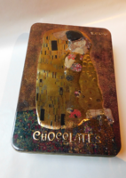 Gustav Klimt - the kiss - metal box with chocolates