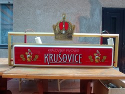 Showy Krusovice indoor advertising lamp