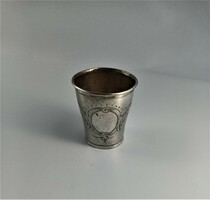 Silver cup - even for christening, gilded inside, dianas