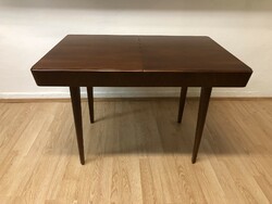 Retro, mid-century modern refurbished jindrich halabala expandable dining table, dining table