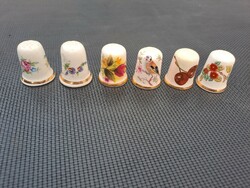 Royal worcester made in england marked porcelain thimble selection