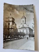 Old postcard 1962 Békéscsaba Lutheran Church photo postcard