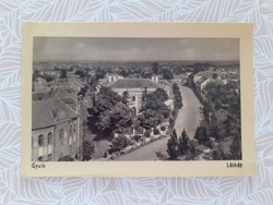 Old postcard Gyula skyline photo postcard