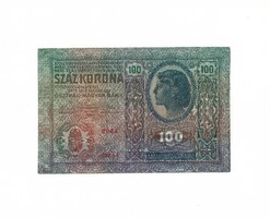 100 korona 1912. Bélyegzés nélkül.