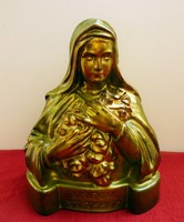 Saint Therese of Lisieux Zsolnay Eosine statue