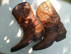 Sendra Cowboy csizma női bőr 37 western csizma réz koptatók, hibátlan talp, fa sarkak, ingyen posta!