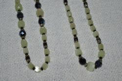 Multi-colored glass necklace