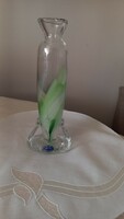 Kreativ Rogaska-Slovenia handmade, thick-walled, artistic glass vase