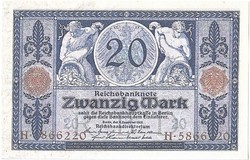 Germany 20 marks 1913 replica unc