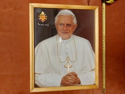 Benedek pápa poszter, szép keretben