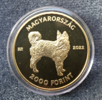 Hungarian shepherd dog - mudi 2000 HUF non-ferrous commemorative coin